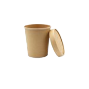 Soup 2 Go 350ml mit Deckel braun, 250 St #230926